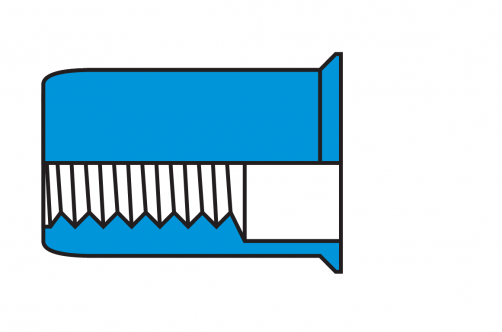 Reduce Head Round Body Plain Blind Rivet Nuts