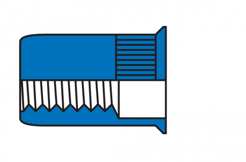 Reduce Head Knurled Body Blind Rivet Nuts /Stainless Steel