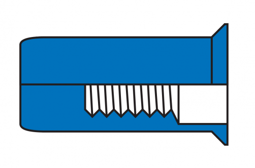 Countersunk Head Round Body Plain Close End Blind Rivet Nuts /Stainless Steel