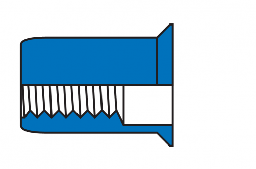 Countersunk Head Round Body Plain Blind Rivet Nuts /Stainless Steel