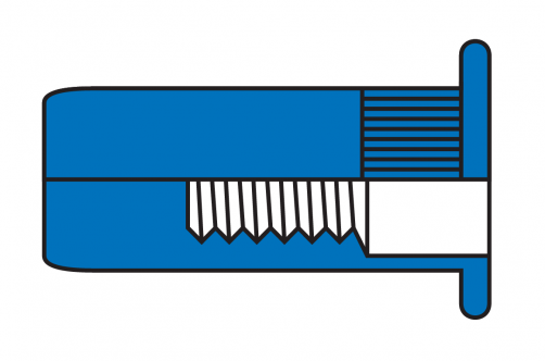 Flat Head Knurled Body Close End Blind Rivet Nuts /Stainless Steel