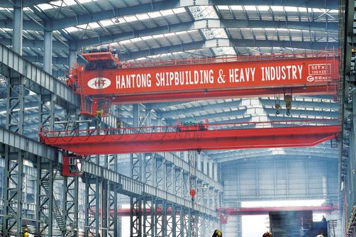 QEC Double Shipbuilding Overhead Crane