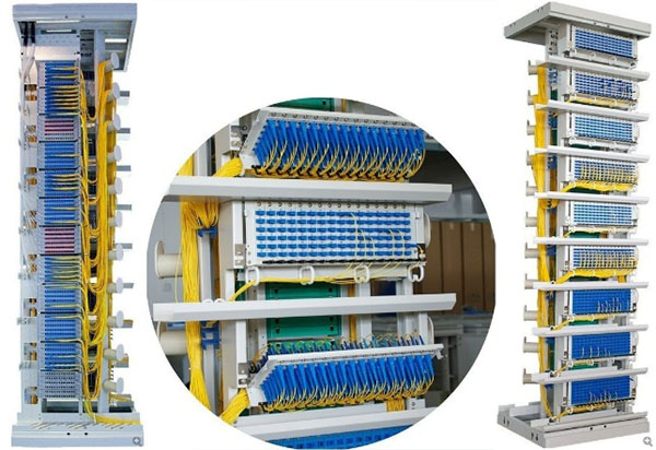 Vertical Cable Channels  Dense Network Cable Management