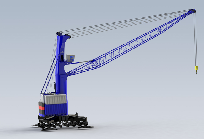 Genma Mobile Harbour Crane - The 3rd Generation, 20% Efficiency Increased